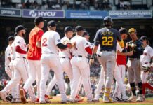 Benches clear after Red Sox’s Chris Martin, Brewers coach exchange words