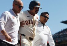 Giants’ LaMonte Wade Jr. strains hamstring on slide, likely IL-bound