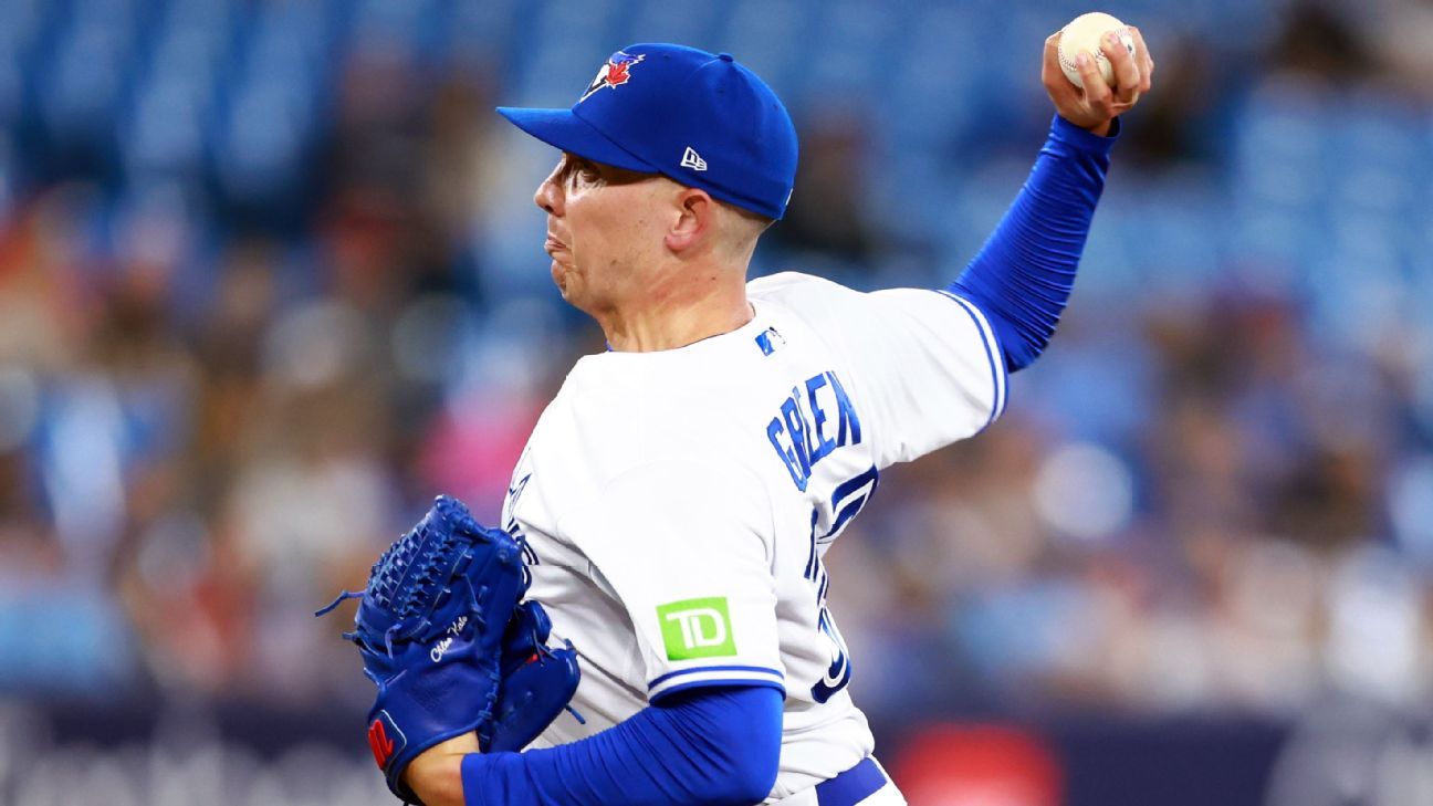 Jays reinstate P Chad Green from IL, option Erik Swanson to AAA
