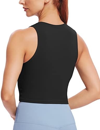 Natural Feelings Sports Bras for Women Removable Padded Yoga Tank Tops Sleeveless Fitness Workout Running Crop Tops - Image 3