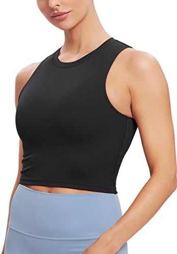 Natural Feelings Sports Bras for Women Removable Padded Yoga Tank Tops Sleeveless Fitness Workout Running Crop Tops - Image 8