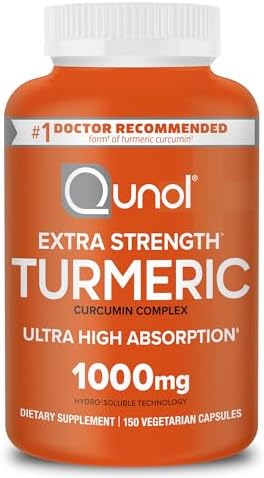 Qunol Turmeric Curcumin Supplement, Turmeric 1000mg with Ultra High Absorption, Joint Support Supplement, Extra Strength Turmeric Capsules, 150 Count (Pack of 1) - Image 2