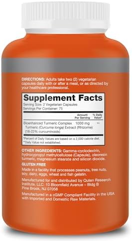 Qunol Turmeric Curcumin Supplement, Turmeric 1000mg with Ultra High Absorption, Joint Support Supplement, Extra Strength Turmeric Capsules, 150 Count (Pack of 1) - Image 8