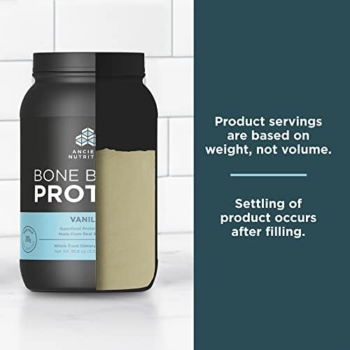 Ancient Nutrition Protein Powder Made from Real Bone Broth, Vanilla, 20g Protein Per Serving, 40 Serving Tub, Gluten Free Hydrolyzed Collagen Peptides Supplement, Great in Protein Shakes - Image 8