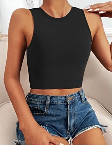 Natural Feelings Sports Bras for Women Removable Padded Yoga Tank Tops Sleeveless Fitness Workout Running Crop Tops - Image 6