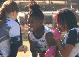 Flag football is skyrocketing in popularity nationwide — and it’s not just for the boys