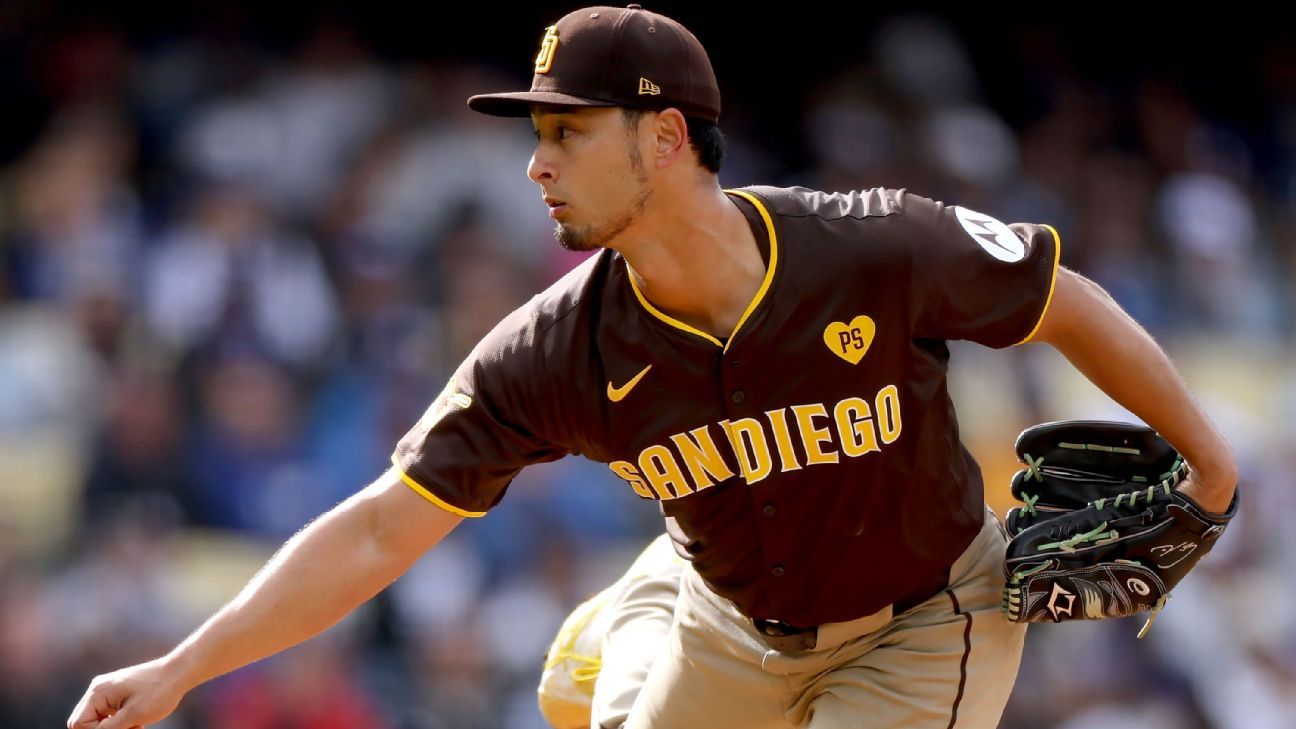 Padres place starting pitchers Yu Darvish, Joe Musgrove on IL