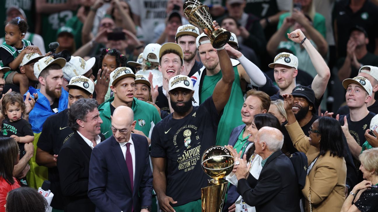 Boston Celtics +280 favorites to repeat as NBA champions