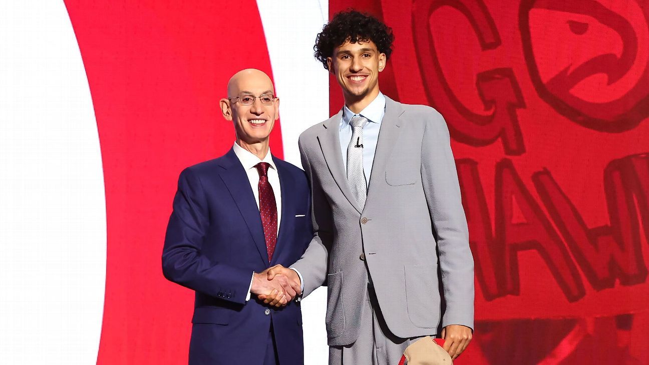 Hawks pick France’s Zaccharie Risacher at No. 1 in NBA draft