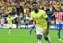 Vinícius steps up for Brazil after slow Copa América start