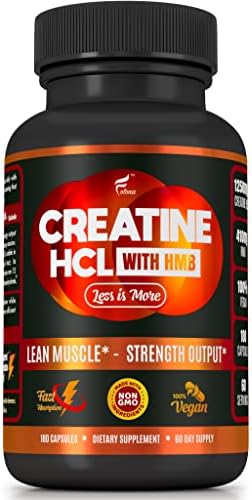 Creatine HCL Capsules with HMB - Workout Supplement for Men & Women, Muscle Builder, Endurance, Strength, Superior to Monohydrate: Instantized for Max Absorption, No Load, No Bloat, 180 Vegan Capsules - Image 2