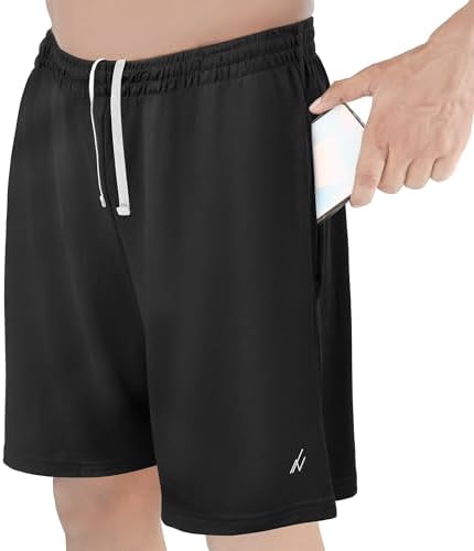 NY Threads Men's Athletic Shorts with Pockets Lightweight Quick Dry - Image 2