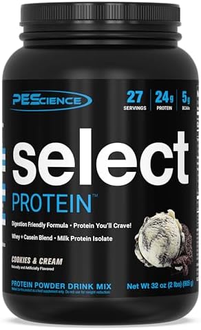 PEScience Select Protein, Cookies and Cream, 27 Serving, Premium Whey and Casein Blend - Image 2