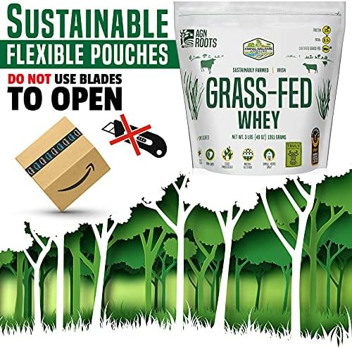 Grass Fed Whey Protein Powder Isolate - Unflavored - Unsweetened - Certified Entire Life On Pasture - A Greener World - ASPCA Registered Brand List - Informed-Sport - 3lbs - Image 8