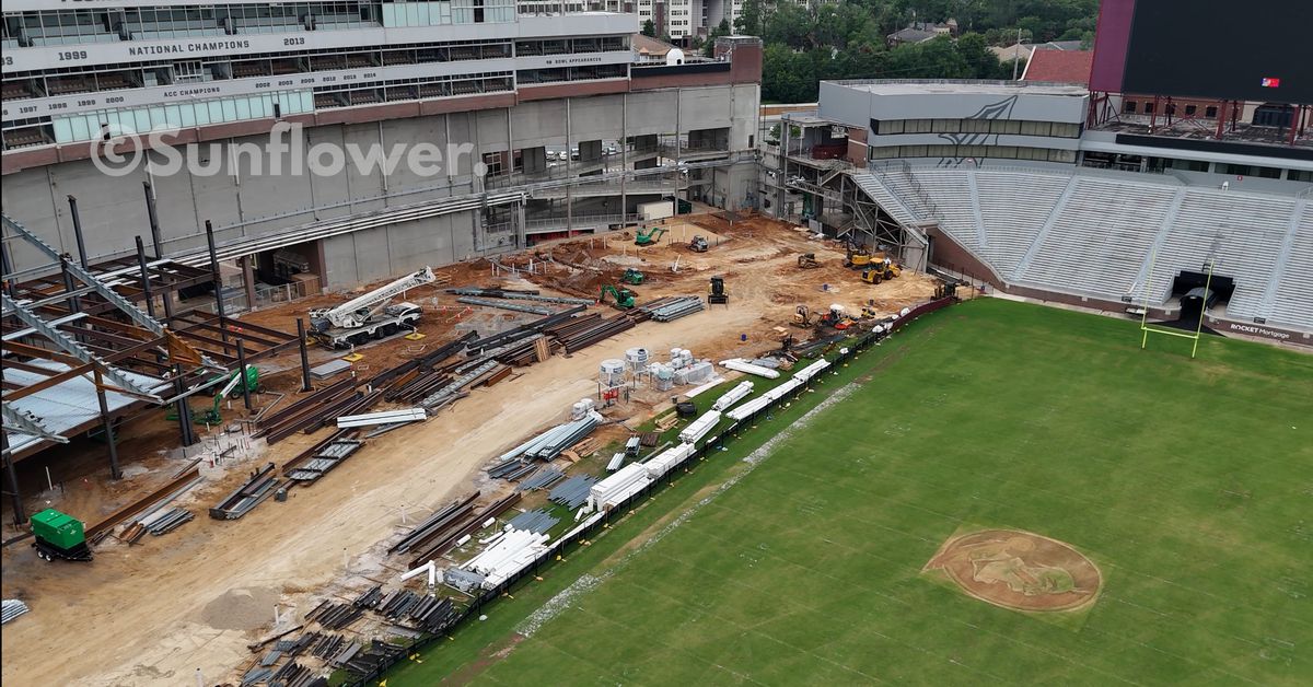 Noles News: Drone footage shows updated look at Doak Campbell Stadium, football facility construction