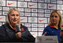 USA coach Hayes dodges equal pay question, focus on Olympics