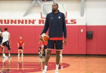 Kevin Durant (calf) out for Team USA’s friendly vs. Canada
