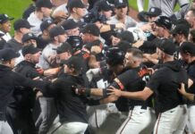 Heston Kjerstad put on concussion IL after HBP to helmet