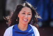 Kim Pegula at Bills practice after cardiac arrest