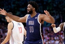 French fans boo Joel Embiid during Team USA’s win over Serbia
