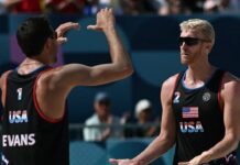 Ex-NBA player Budinger wins Olympic beach volleyball debut