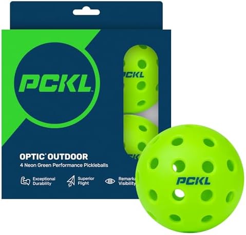 Optic Speed Pickleball Balls | Choose Indoor or Outdoor | 4 Pack of Balls | Built to USAPA Specifications - Image 2