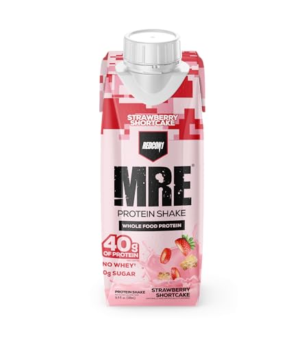 REDCON1 MRE Ready to Drink Protein Shakes, Strawberry Shortcake - 40grams Protein Drinks with Whole Food Sources - Sugar Free RTD Shake Formulated to Fuel Athletes at Any Time (12 Pack) - Image 3
