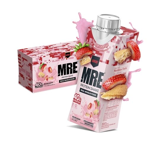 REDCON1 MRE Ready to Drink Protein Shakes, Strawberry Shortcake - 40grams Protein Drinks with Whole Food Sources - Sugar Free RTD Shake Formulated to Fuel Athletes at Any Time (12 Pack) - Image 2