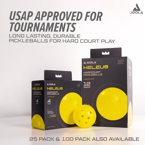 JOOLA Heleus Pickleballs - Competition Outdoor Pickleball Balls - USAPA Approved Balls for Tournaments - Durable Pickleballs for Indoor Play & Outdoor Courts - Image 6
