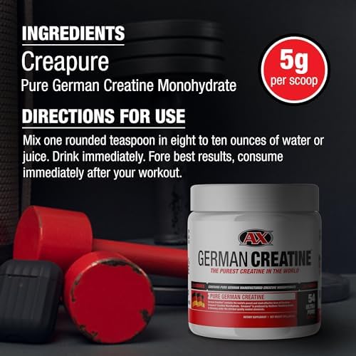 Pure Creapure Micronized Creatine Monohydrate Powder, Promotes Muscle Growth, Increase Muscle Mass, Enhance Strength, 99.99% Purity, 270g (54 Servings) - Image 7