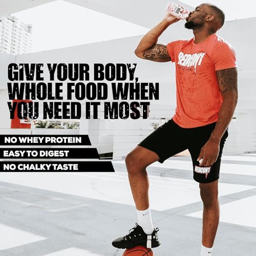 REDCON1 MRE Ready to Drink Protein Shakes, Strawberry Shortcake - 40grams Protein Drinks with Whole Food Sources - Sugar Free RTD Shake Formulated to Fuel Athletes at Any Time (12 Pack) - Image 8