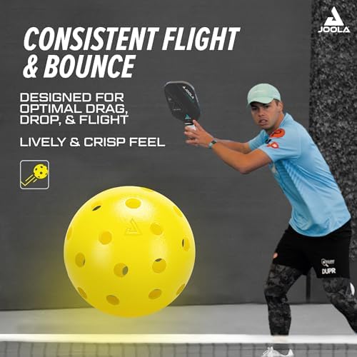 JOOLA Heleus Pickleballs - Competition Outdoor Pickleball Balls - USAPA Approved Balls for Tournaments - Durable Pickleballs for Indoor Play & Outdoor Courts - Image 5