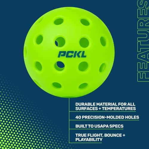 Optic Speed Pickleball Balls | Choose Indoor or Outdoor | 4 Pack of Balls | Built to USAPA Specifications - Image 3