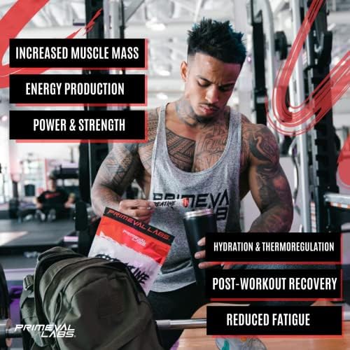 Primeval Labs Creatine Monohydrate Powder | On The Go Stick Packs | Micronized Creatine | Instantized Creatine | Creatine for Men & Women | 5g Creatine per Serving | 30 Servings, (Unflavored) - Image 5