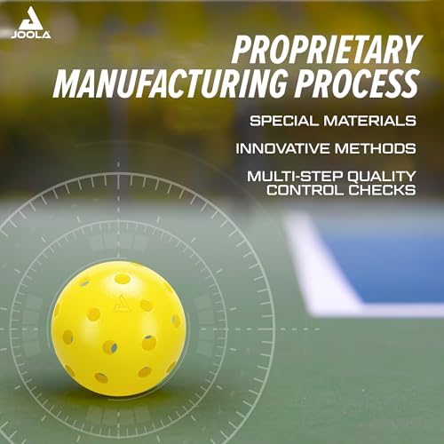 JOOLA Heleus Pickleballs - Competition Outdoor Pickleball Balls - USAPA Approved Balls for Tournaments - Durable Pickleballs for Indoor Play & Outdoor Courts - Image 4