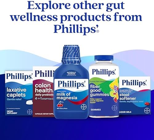 Phillips' Colon Health Daily Probiotic Capsules, 4-in-1 Symptom Defense to help defend against Occasional Gas, Bloating, Constipation, and Diarrhea, Daily Supplement, 60 Count - Image 8