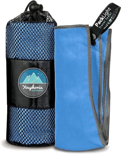 Youphoria Microfiber Travel Towel Fast Drying Lightweight - Quick Dry Towel for Camping, Beach, Backpacking, Hiking & Sport - Image 2
