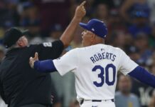 Dave Roberts says ump’s ‘egregious’ call cost Dodgers in loss