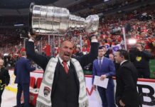 Panthers GM Bill Zito brings Stanley Cup to Brewers clubhouse