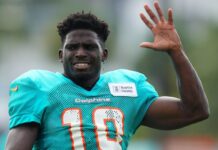Dolphins’ Tyreek Hill to skip team drills during practice with Bucs
