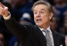 A thief’s sword, bullhorn, from St. John’s coach Rick Pitino