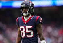 Source — WR Noah Brown, cut by Texans, signs with Commanders
