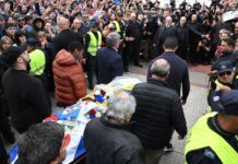 Uruguayan soccer player Juan Izquierdo honored by thousands at wake