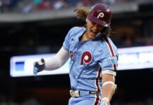 Phillies’ Alec Bohm sits out vs. Braves with injured hand