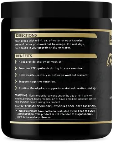 Anabolic Warfare Creatine Monohydrate, Post Workout Recovery, Increase Performance, Sustain Loading, Premium Creatine* (60 servings) - Image 3
