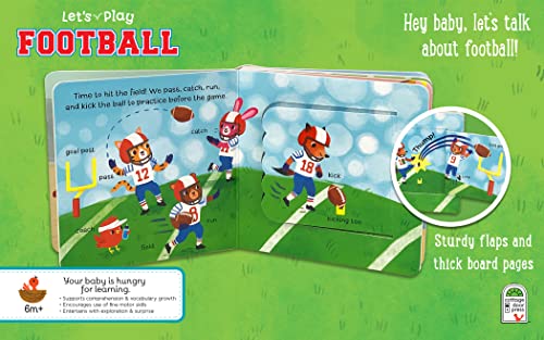 Let's Play Football! A Lift-a-Flap Board Book for Babies and Toddlers, Ages 1-4 (Chunky Lift-A-Flap Board Book) - Image 3