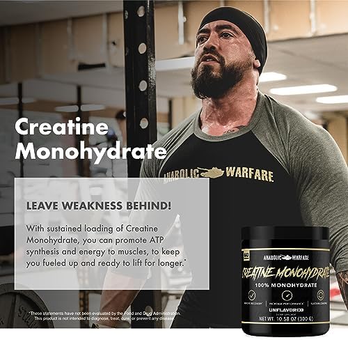 Anabolic Warfare Creatine Monohydrate, Post Workout Recovery, Increase Performance, Sustain Loading, Premium Creatine* (60 servings) - Image 9