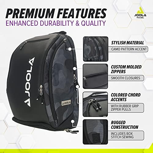 JOOLA Pickleball Bag - Vision II Deluxe Pickleball Backpack - Large Paddle Bag fits 4 Pickleball Paddles & Gear - Fence Hook, Extra Pockets, Ventilated Shoe Storage - Image 5