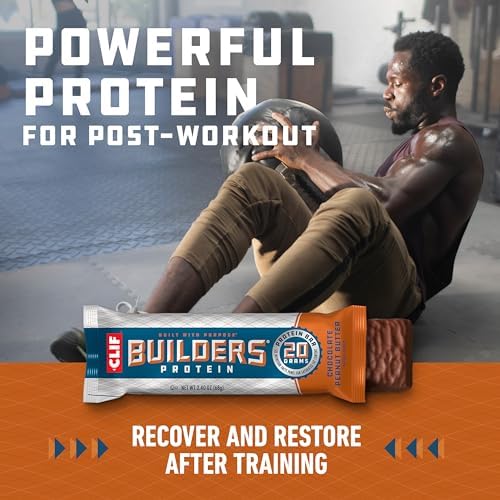 CLIF Builders - Chocolate Peanut Butter Flavor - Protein Bars - Gluten-Free - Non-GMO - Low Glycemic - 20g Protein - 2.4 oz. - Image 6
