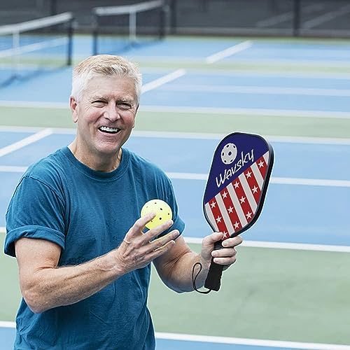 Pickleball Set - 4 Paddles, 8 Balls, 4 Cooling Towels, Carry Bag, Wooden Pickleball Rackets With Ergonomic Grips for Beginners - Image 3